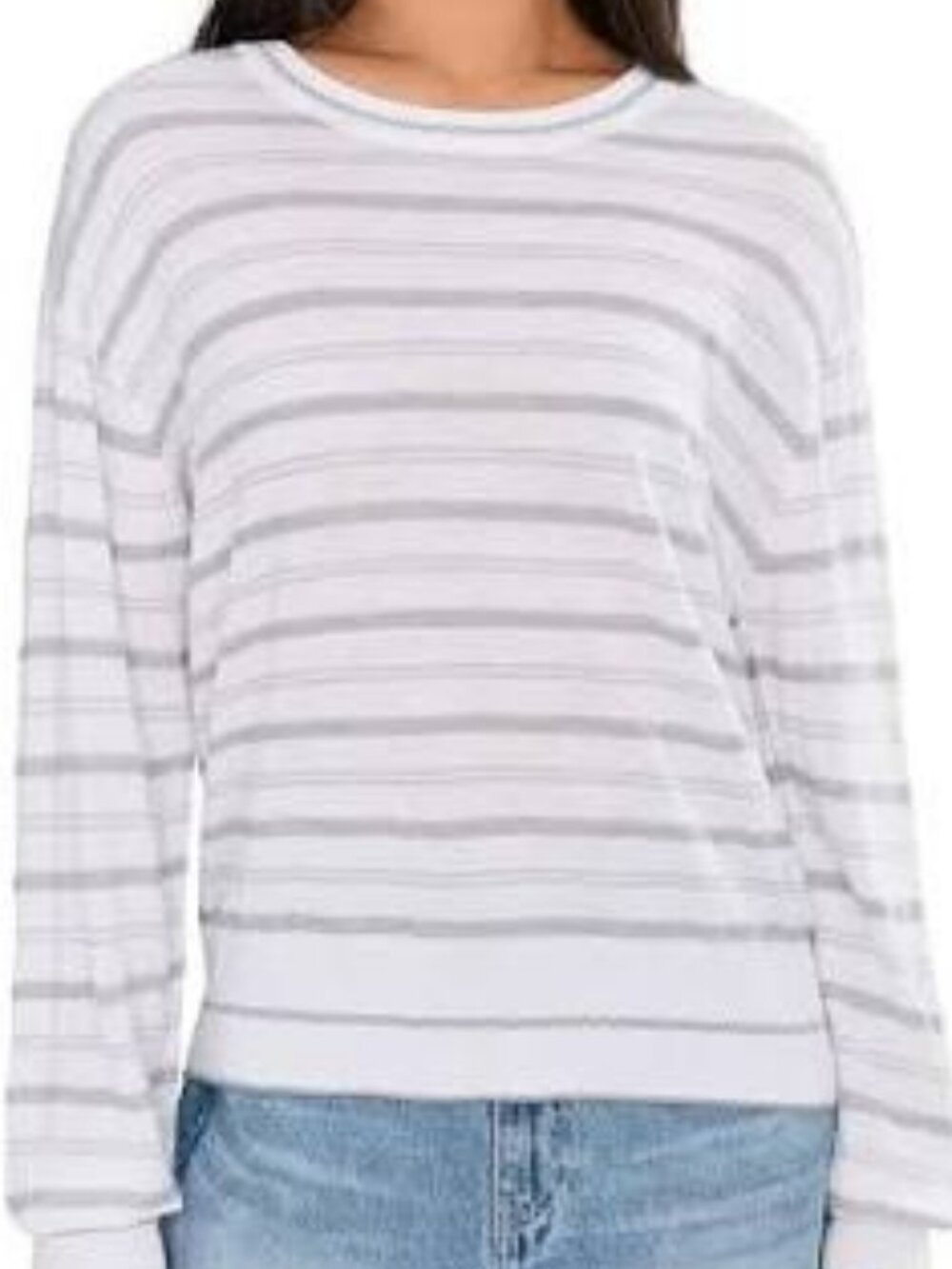 Splendid Light Weight Finn Striped Sweater Top  S
